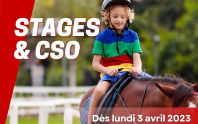 Stages tous niveaux – Vacances de Pâques 2023