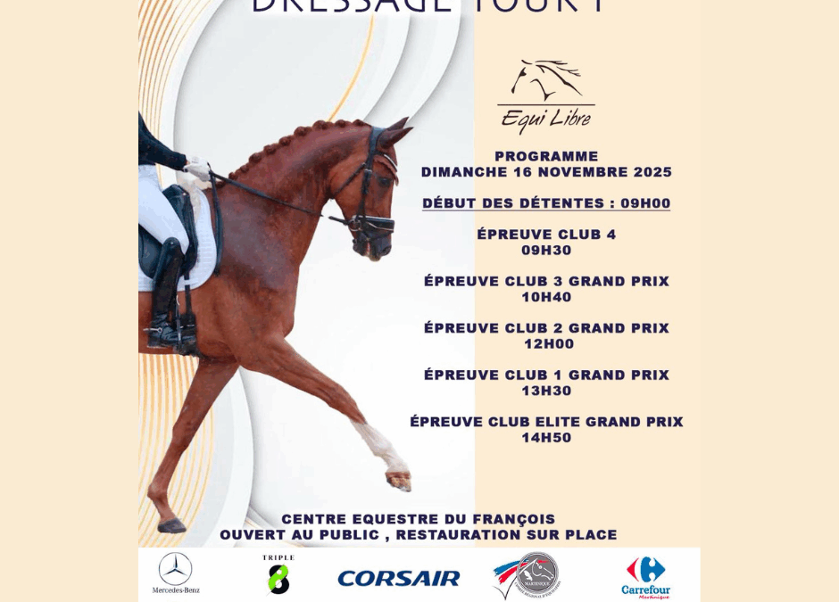 Dressage Tour 1 – 16 novembre 2025