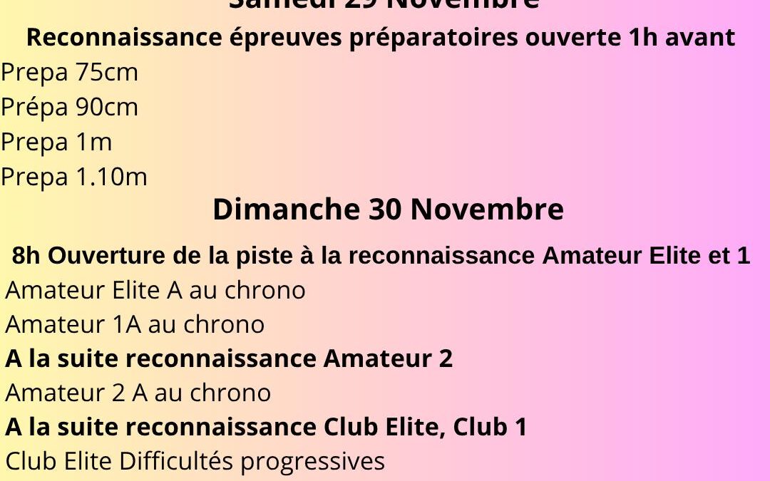 Madin Jump Tour 2 CSO à La Gourmette – 30 11 2025